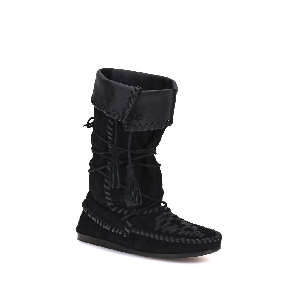 Brown Calf Leather Bos Taurus Lace-Up Boots