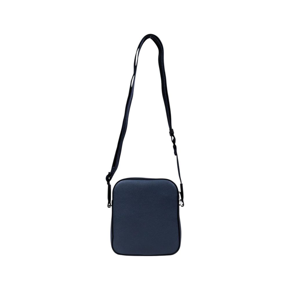 Blue Recycled Polyurethane Messenger Bag