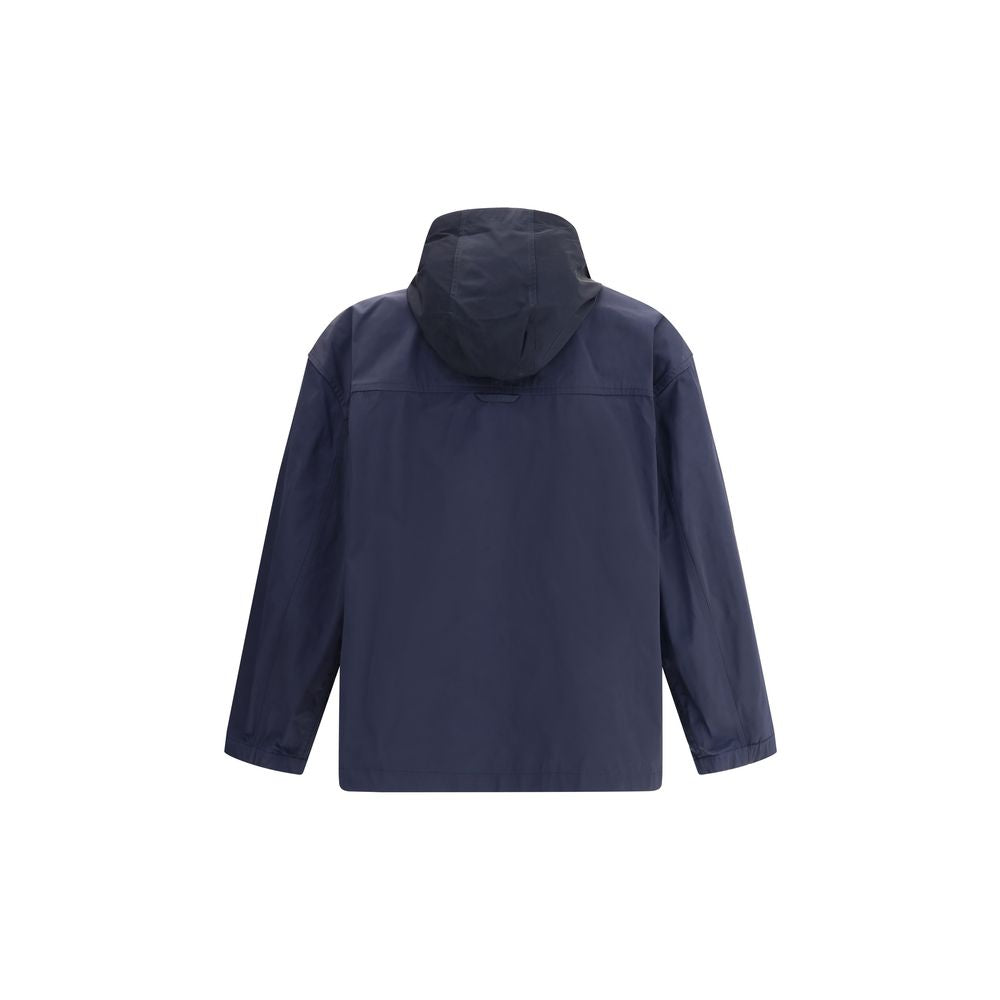 Blue Polyester Shell Jacket