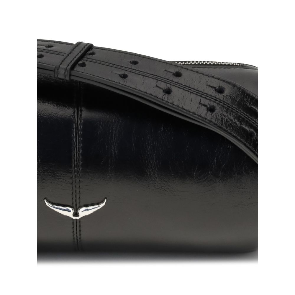 Black Leather Shoulder Bag