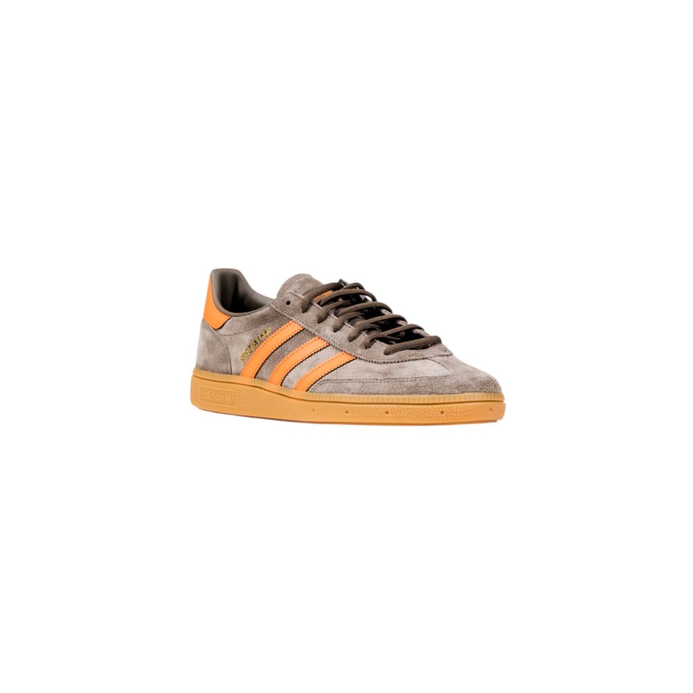 Orange Suede Leather Low Top Sneakers