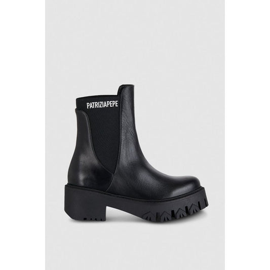 Black Calfskin Ankle Boots