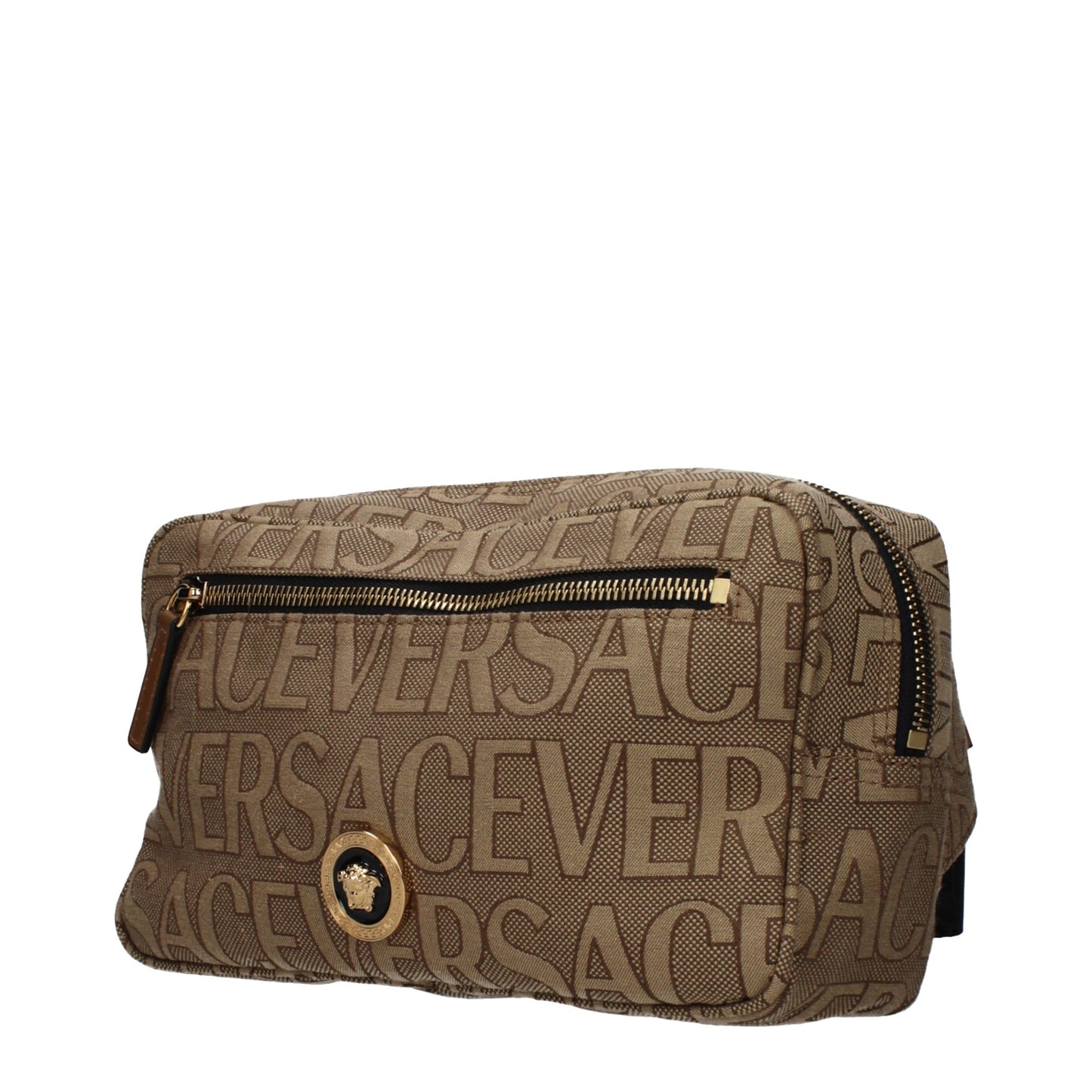 Beige Fabric Backpack