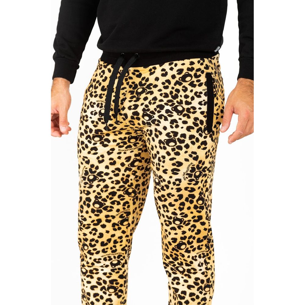 Multicolor Cotton Casual Pants