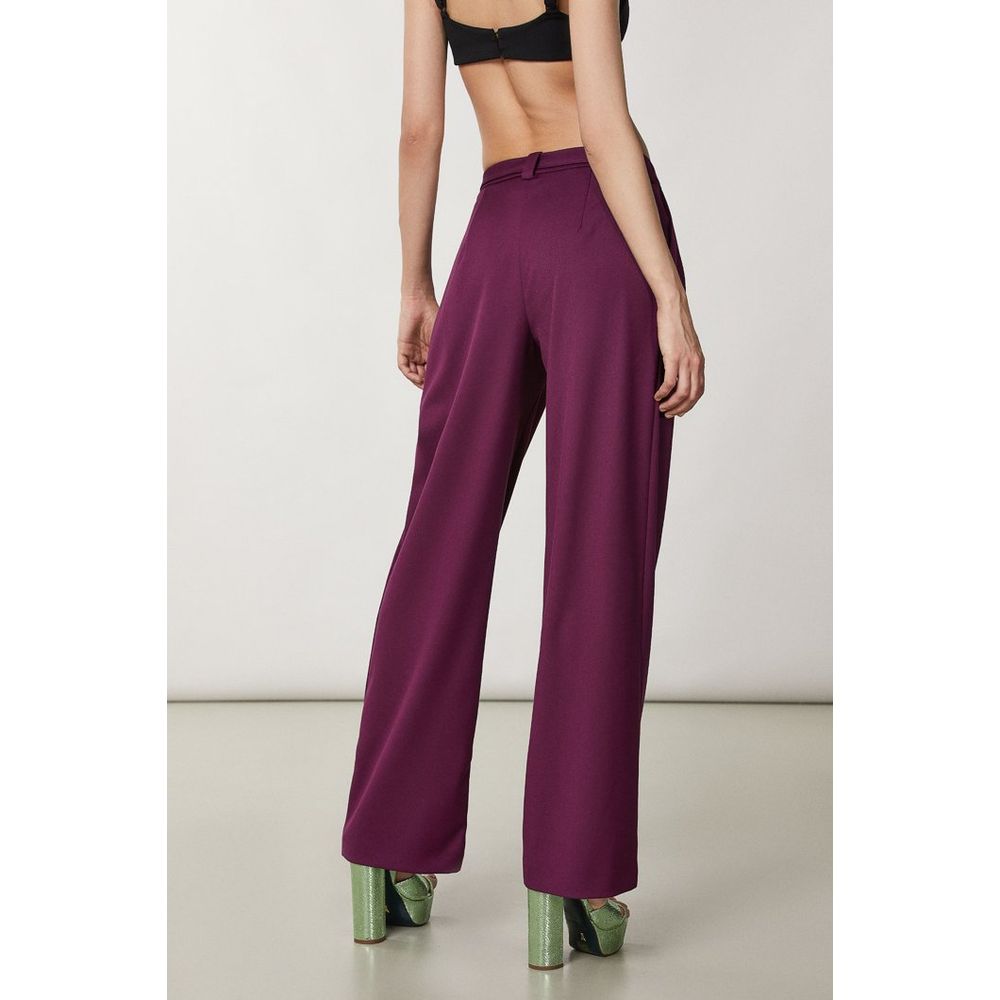 Purple Polyester Two-Piece Suit