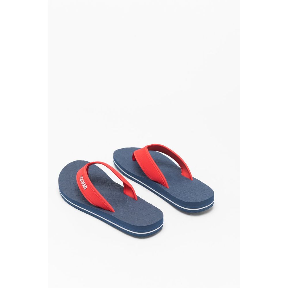Multicolor Polyester Flip-Flop Sandals
