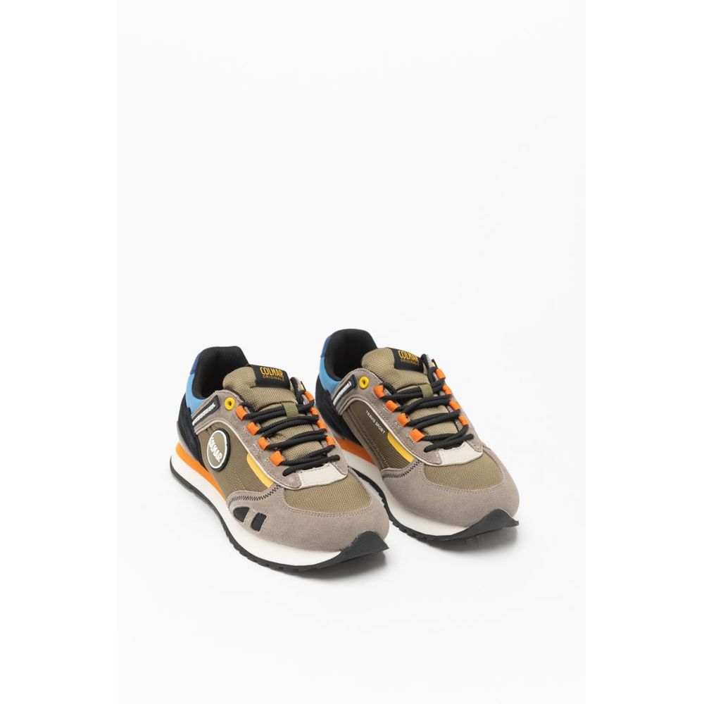 Multicolor Leather Athletic Sneakers