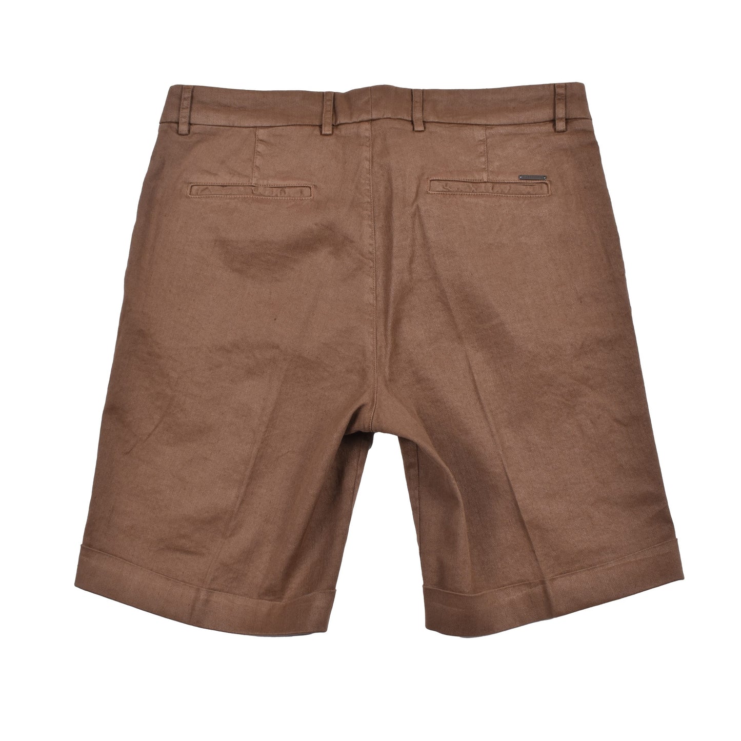 Brown Linen Knee Length