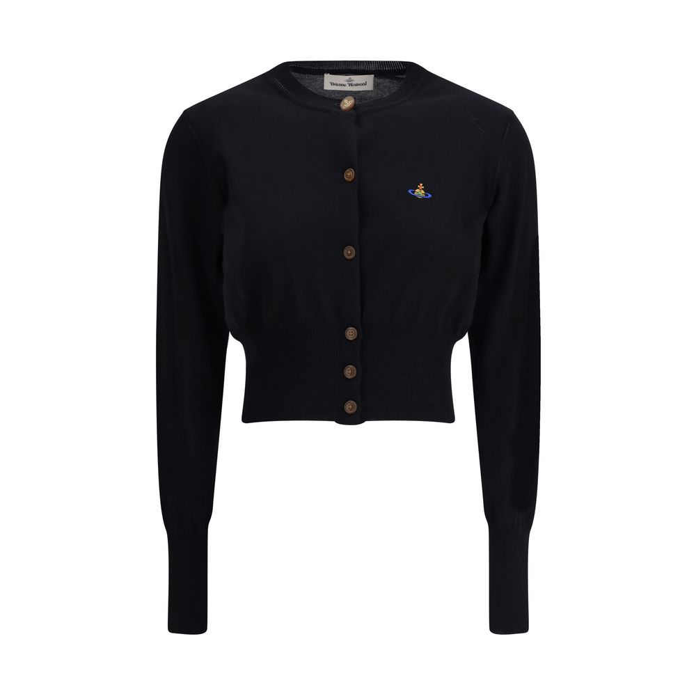 Black Cotton Cardigan