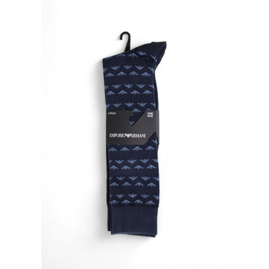 Blue Cotton Socks