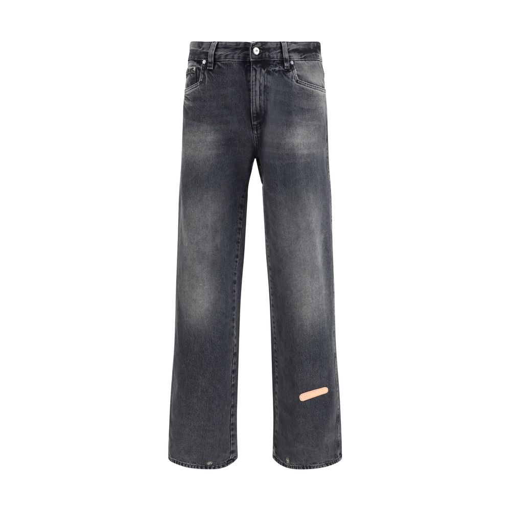 Gray Cotton Jeans Denim