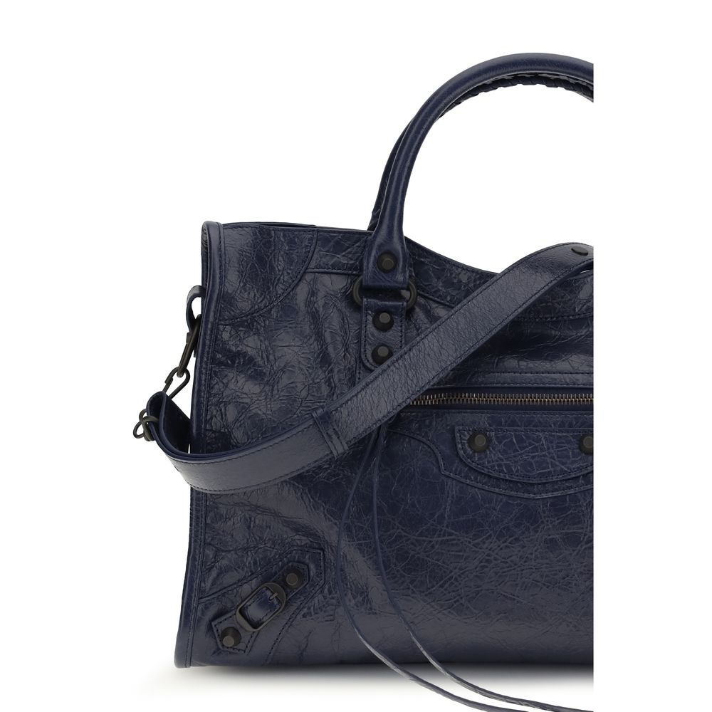 Black Calf Leather Bos Taurus Shoulder Bag