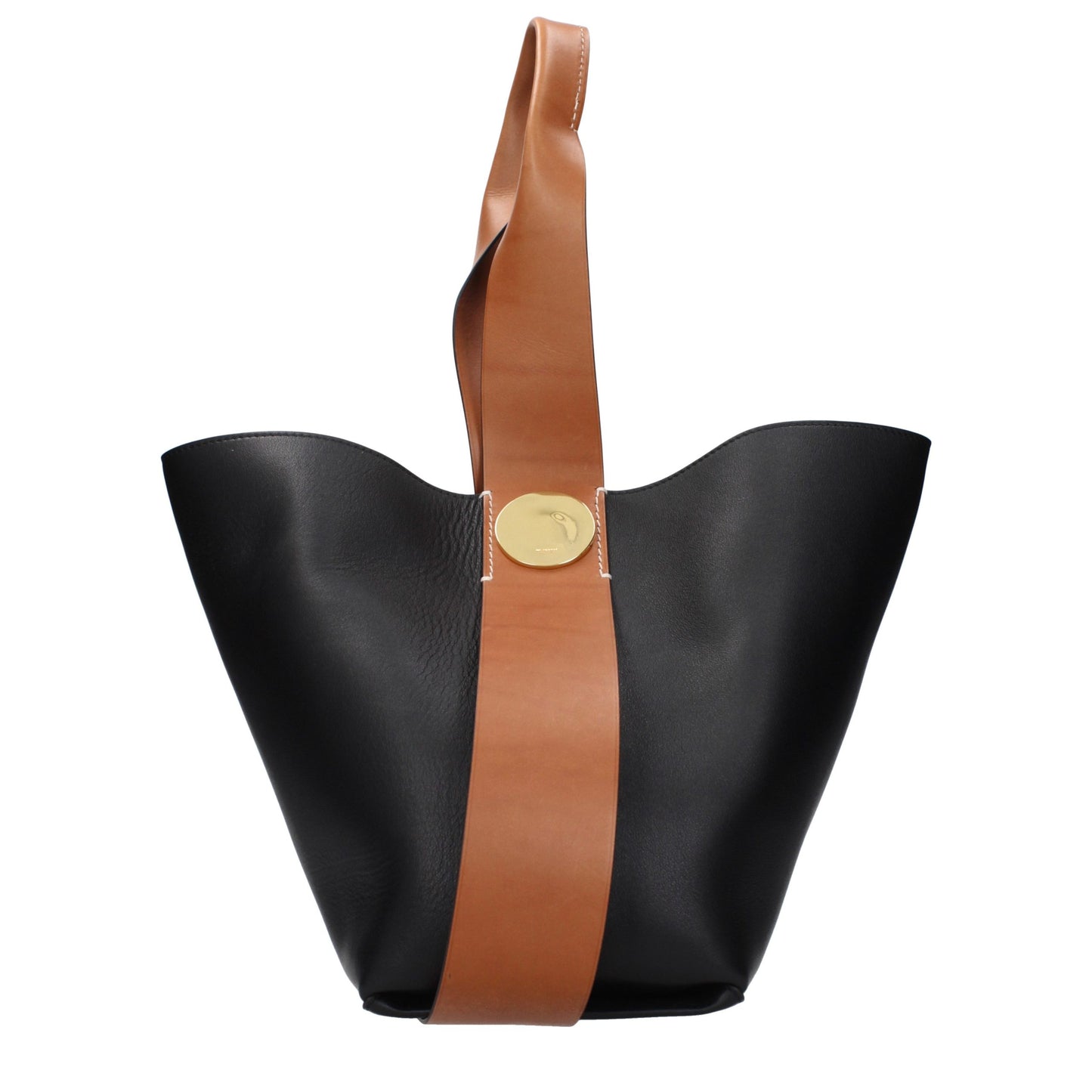 Black Leather Crossbody Bag