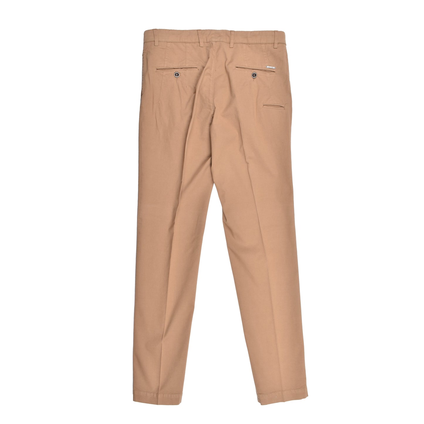 Beige Elastane Casual Pants
