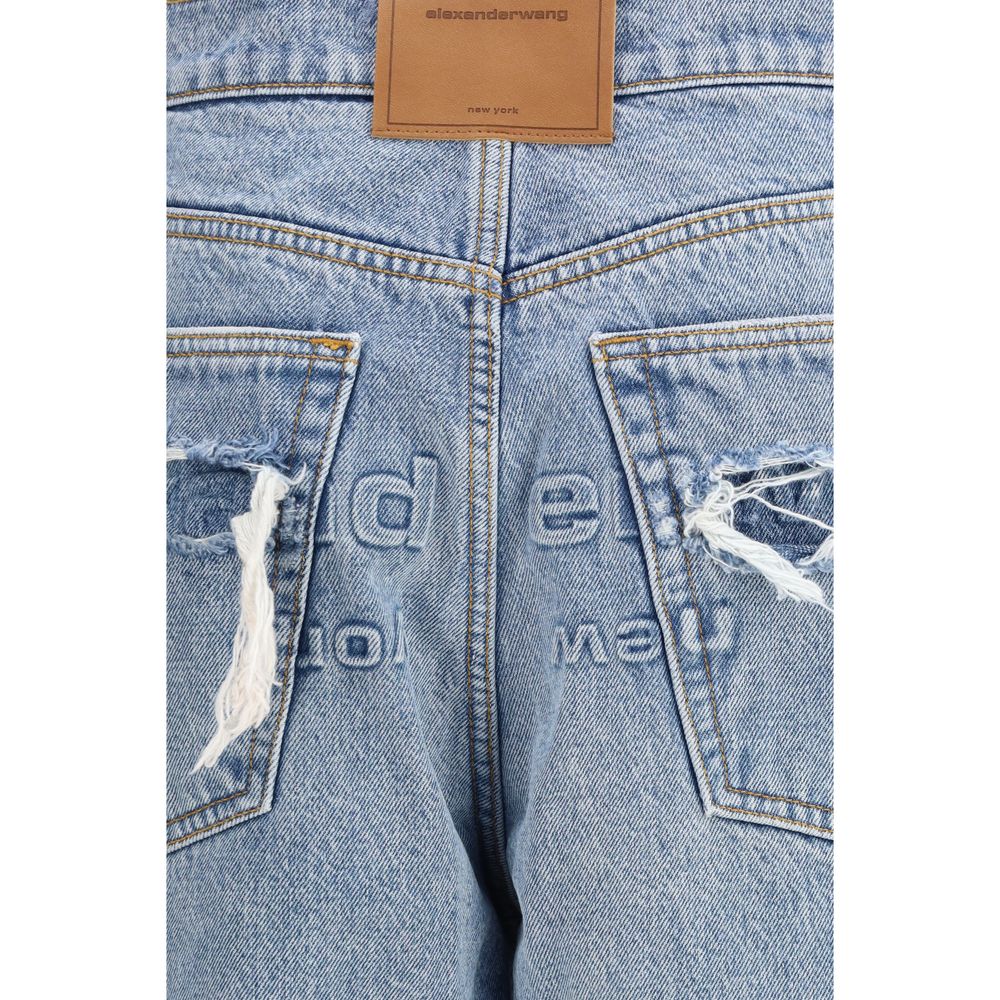 Blue Cotton Relaxed Fit Jeans