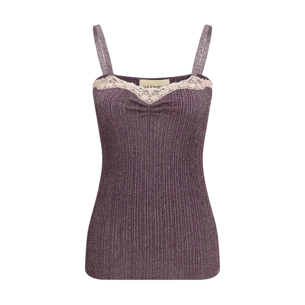 Multicolor Viscose Sleeveles T-Shirt