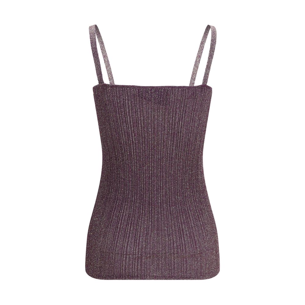 Multicolor Viscose Sleeveles T-Shirt