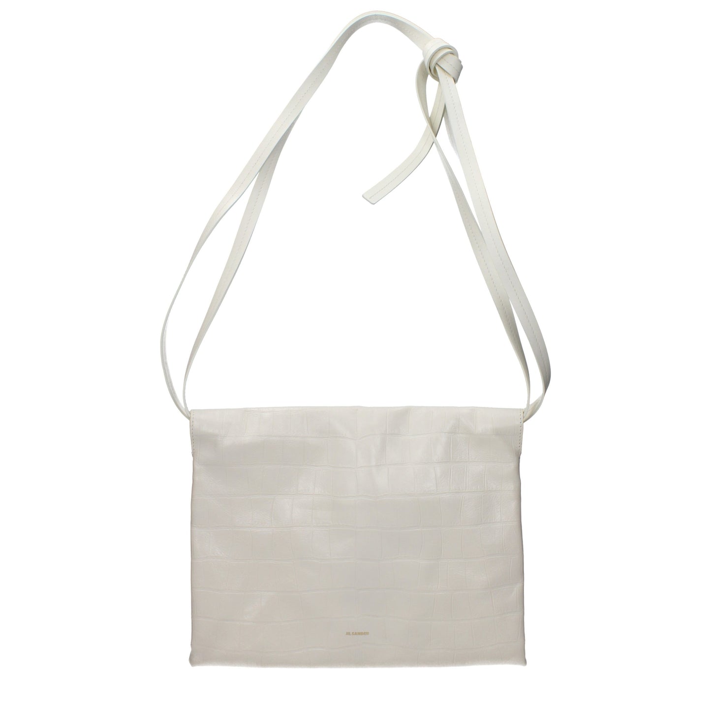 Beige Leather Crossbody Bag