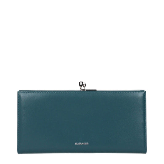 Blue Leather Wallet