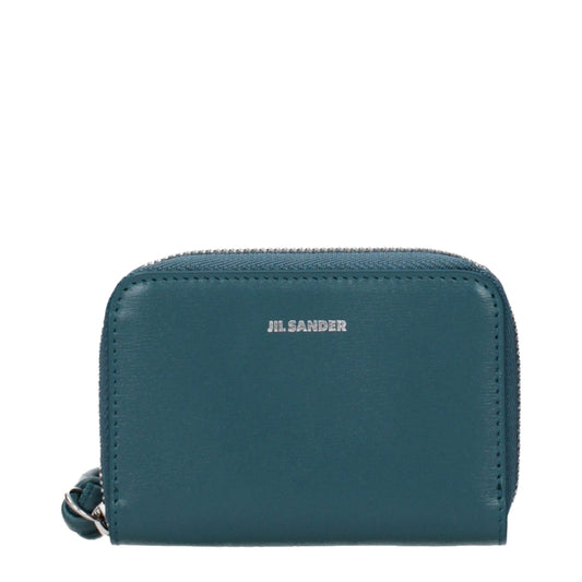 Blue Leather Wallet