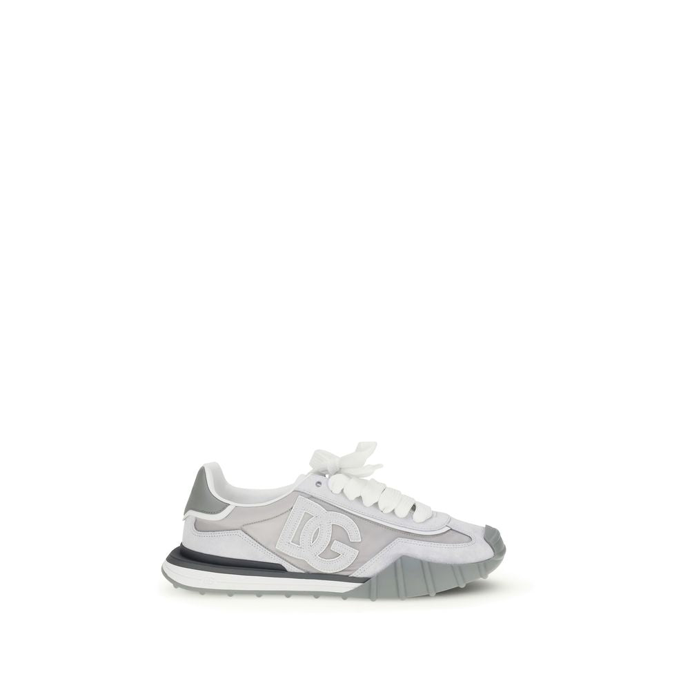 Gray Calf Leather Bos Taurus Athletic Sneakers