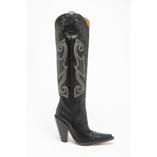 Multicolor Calfskin High Heel Boots