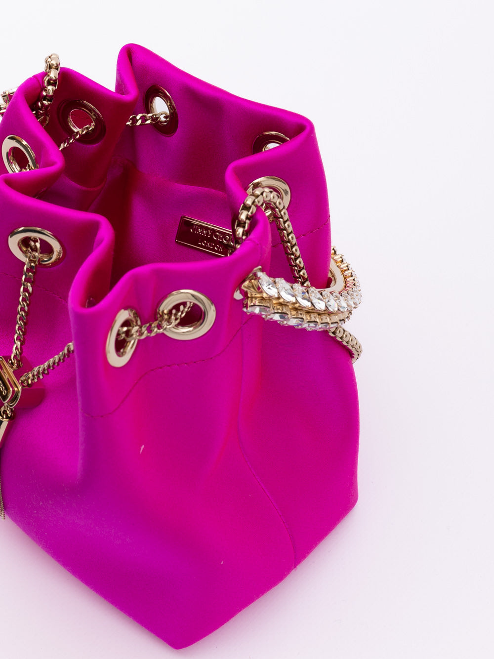Fuchsia Bon Bon Satin Bucket