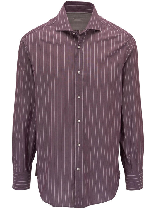 Bicolor Cotton Pattern Shirt