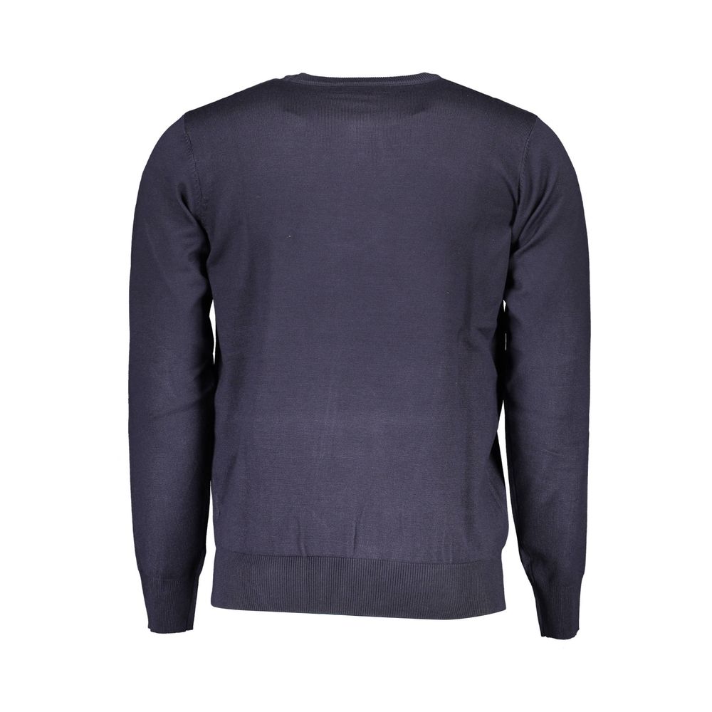 Blue Viscose Men's Sweater