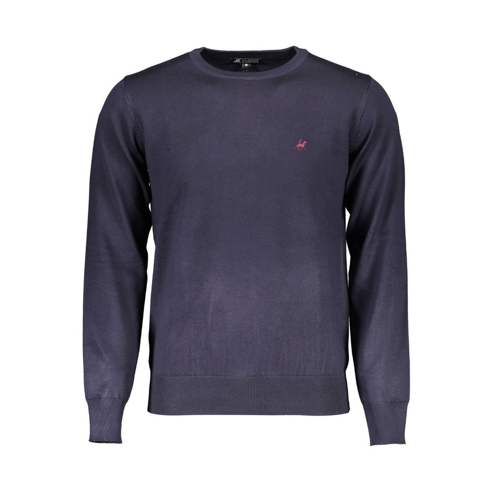 Blue Viscose Men's Sweater