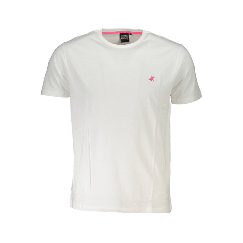 White Cotton Men's T-Shirt