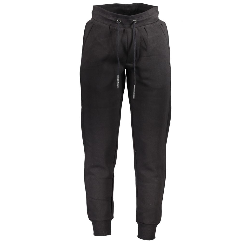 Black Cotton Joggers (Workout Pants)