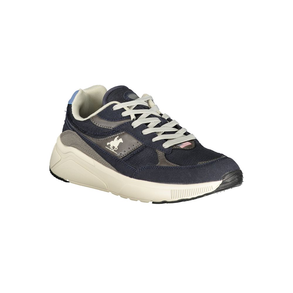 Blu Polyester Men Sneaker