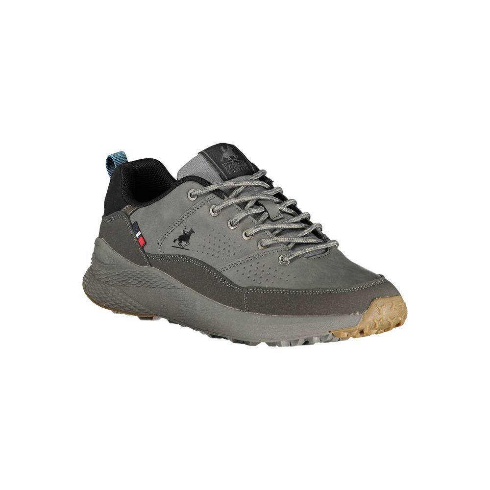 Grigio Polyurethane Men Sneaker