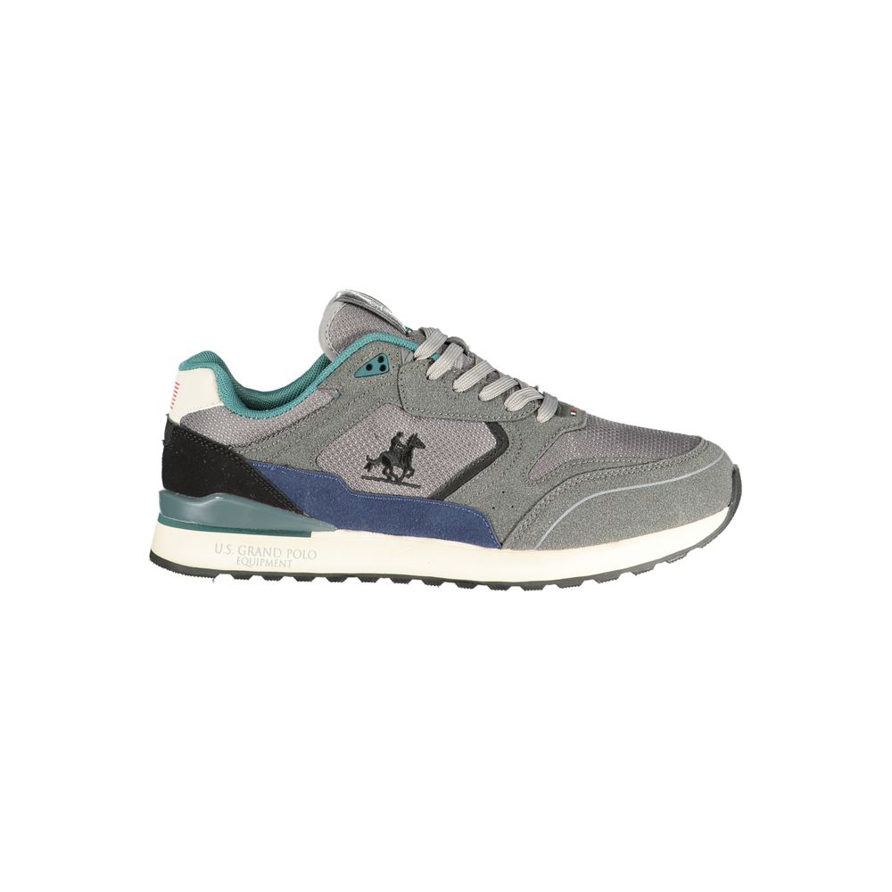 Grigio Polyurethane Men Sneaker
