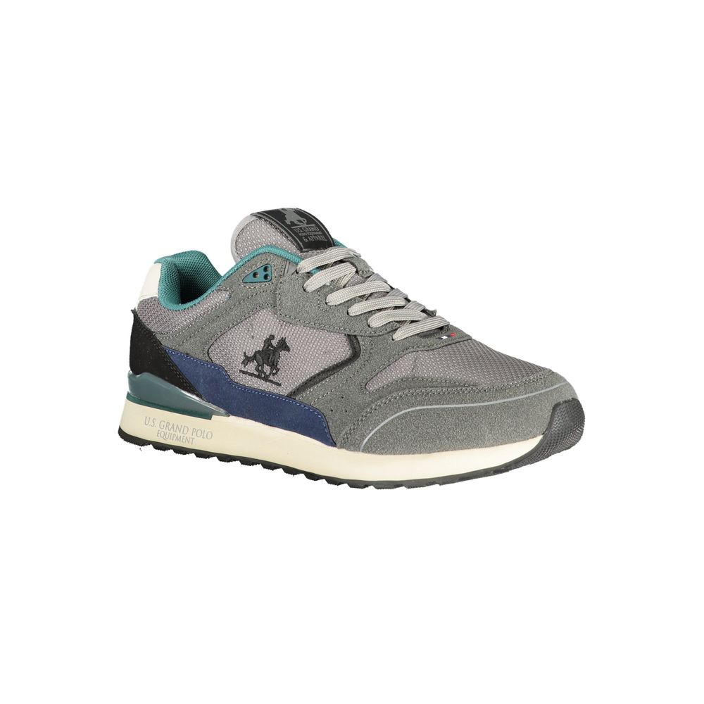 Grigio Polyurethane Men Sneaker