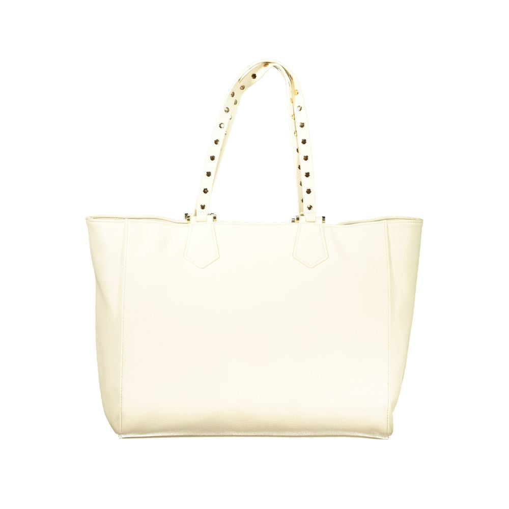 Beige Polyethylene Handbag