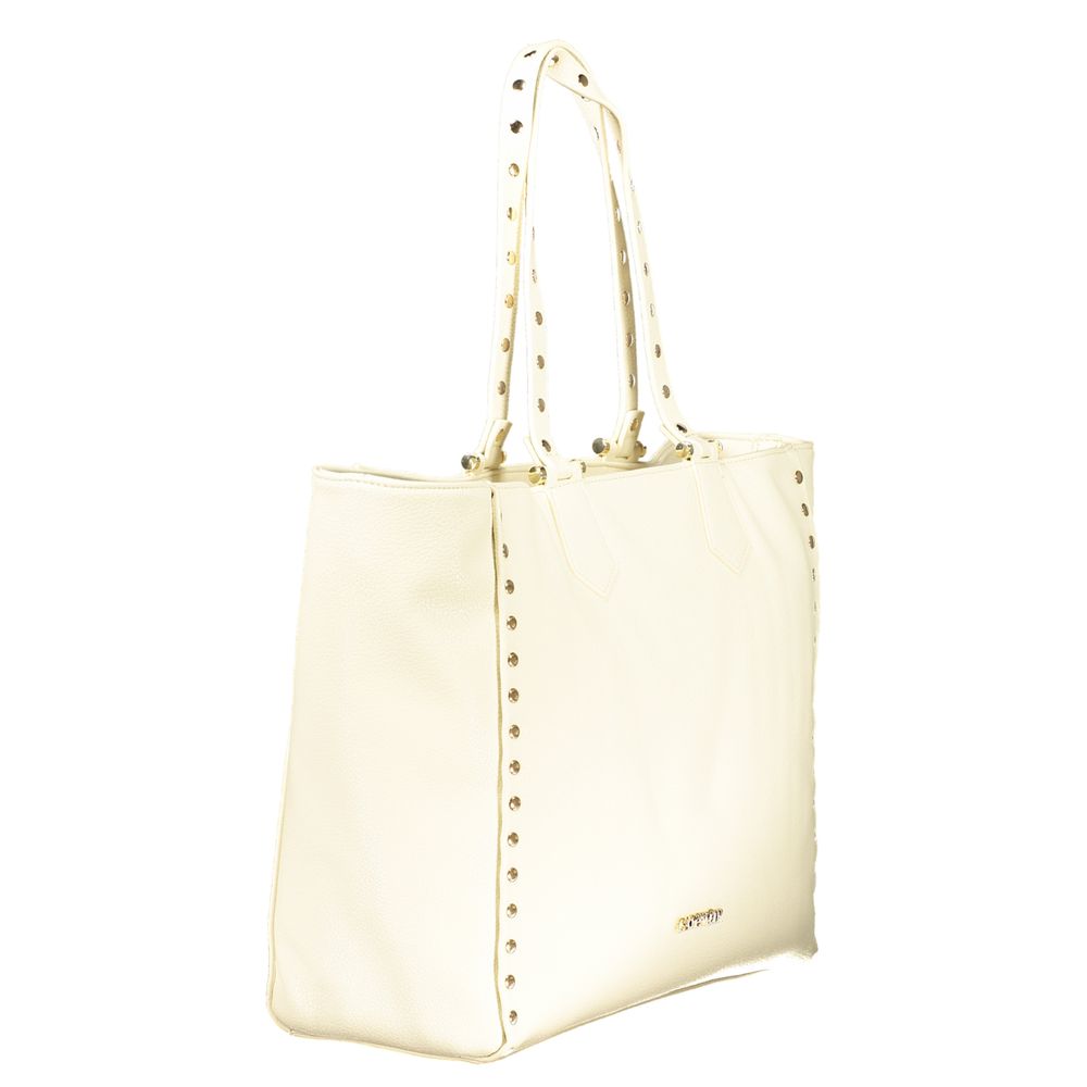 Beige Polyethylene Handbag