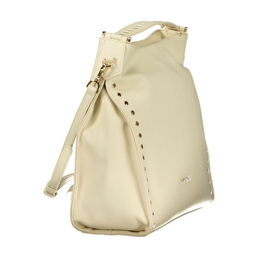 Beige Polyethylene Handbag