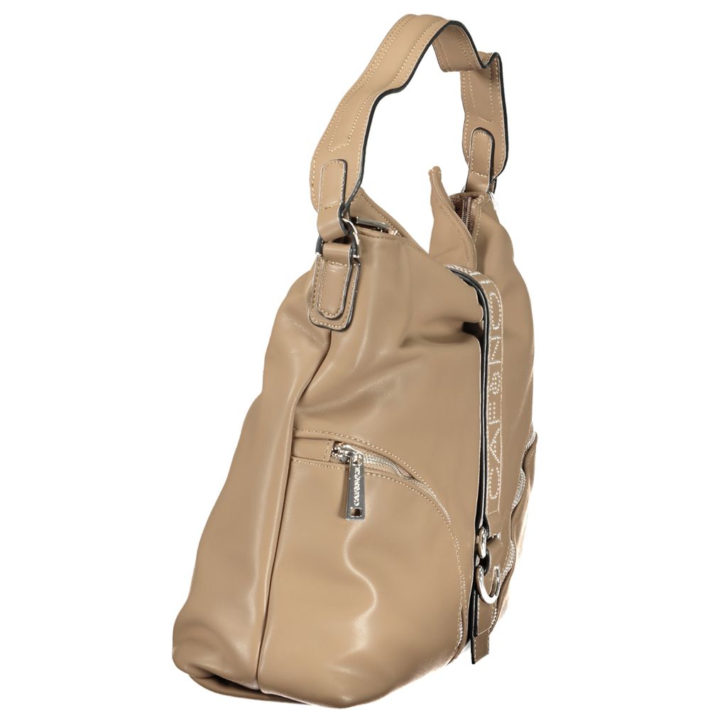 Brown Polyethylene Handbag
