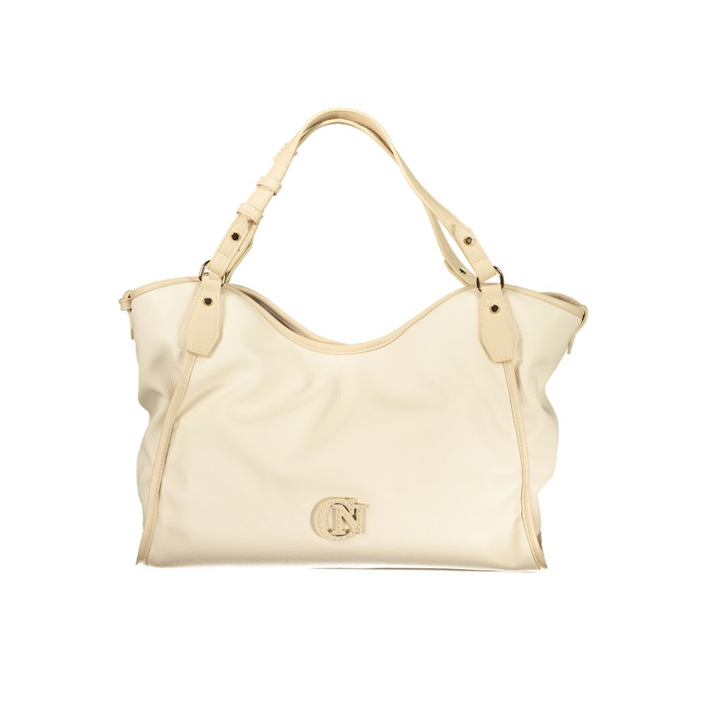 Beige Polyethylene Handbag