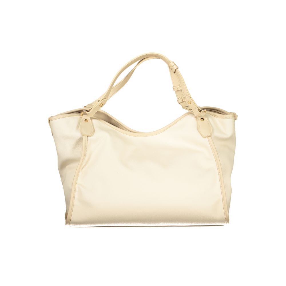 Beige Polyethylene Handbag