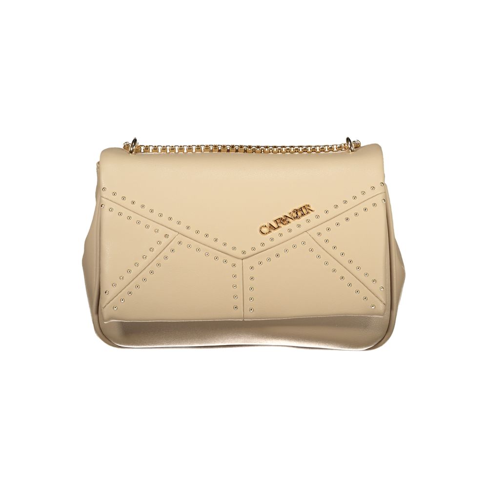 Beige Polyethylene Handbag