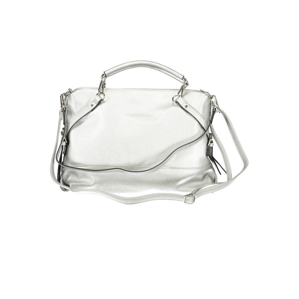Gray Polyethylene Handbag
