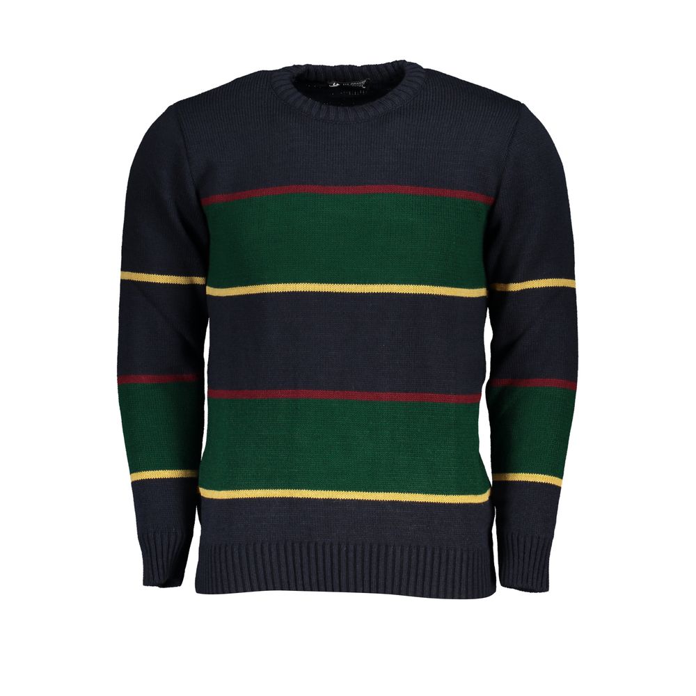 Blu Acrylic Men Sweater
