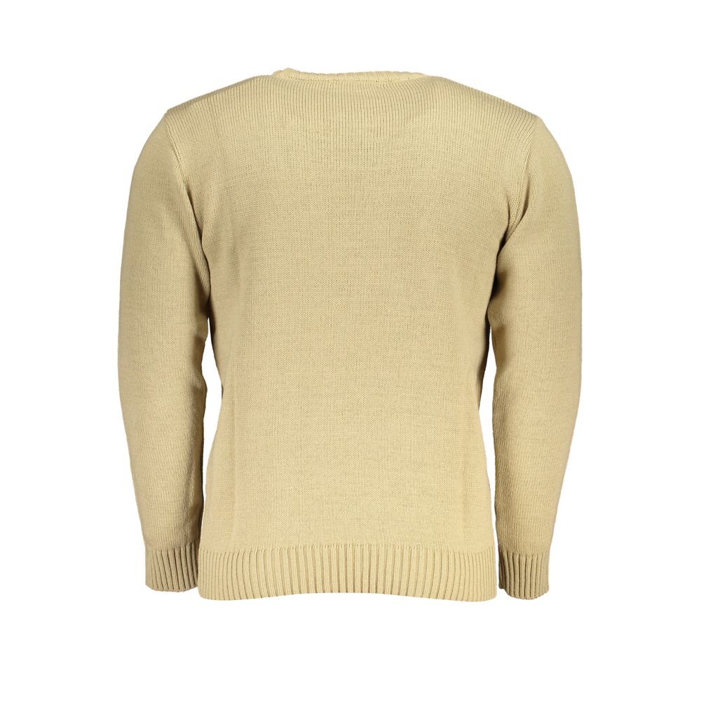 Beige Fabric Sweatshirt