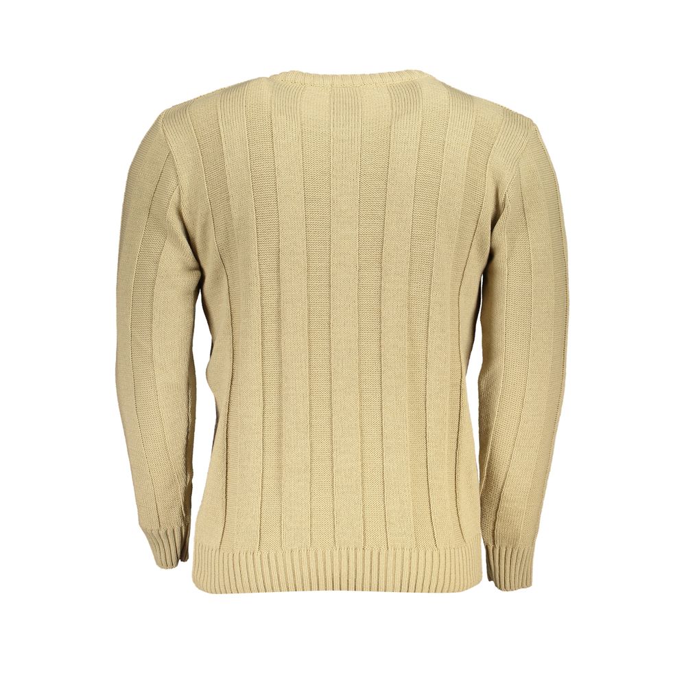 Beige Fabric Sweatshirt