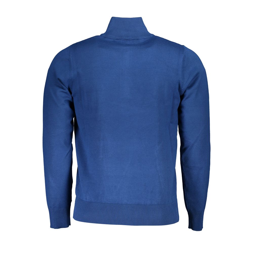 Blue Nylon Sweatshirt