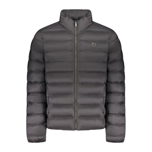 Black Polyester Men's Jacket