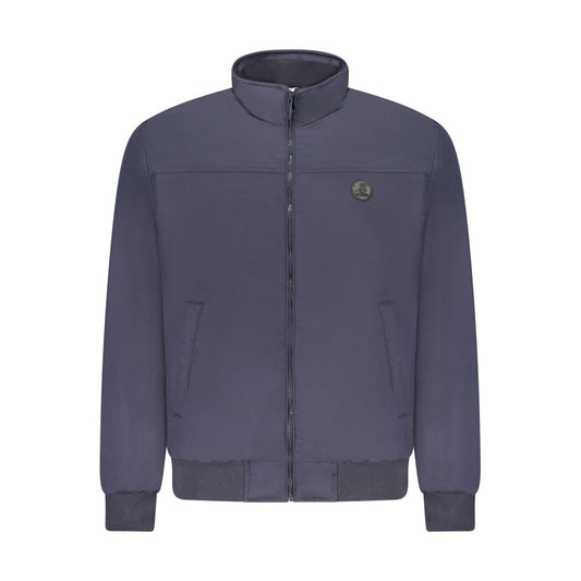 Blu Polyester Men's Jacket